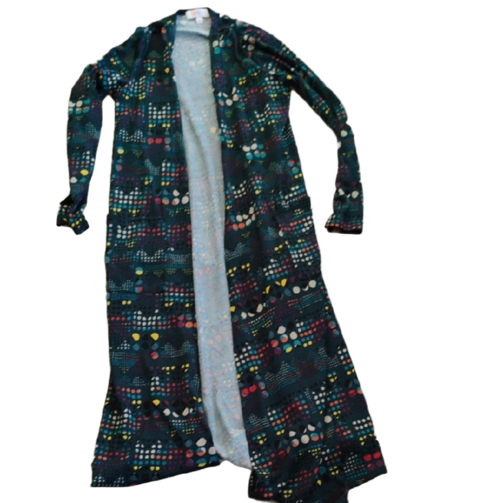 🚨5 For $25🚨LuLaRoe Teal and Purple Patterned Chic Boho Cardigan Duster